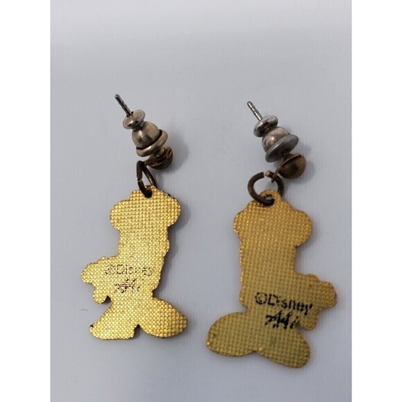 DISNEY MINNIE MOUSE ENAMEL DANGLE  EARRINGS PIERCED - Picture 3 of 8